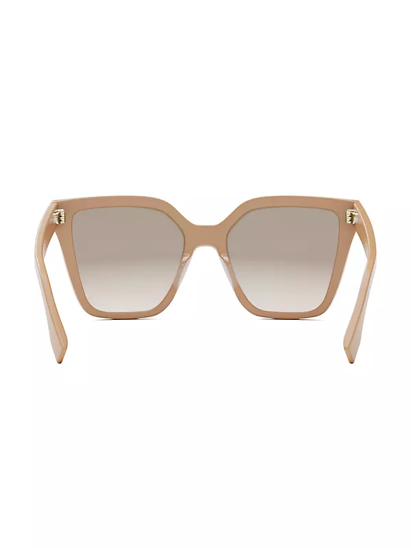 Fendi Women's Oversize Cat Eye Sunglasses, Brown/Beige, Brown Gradient  Lenses