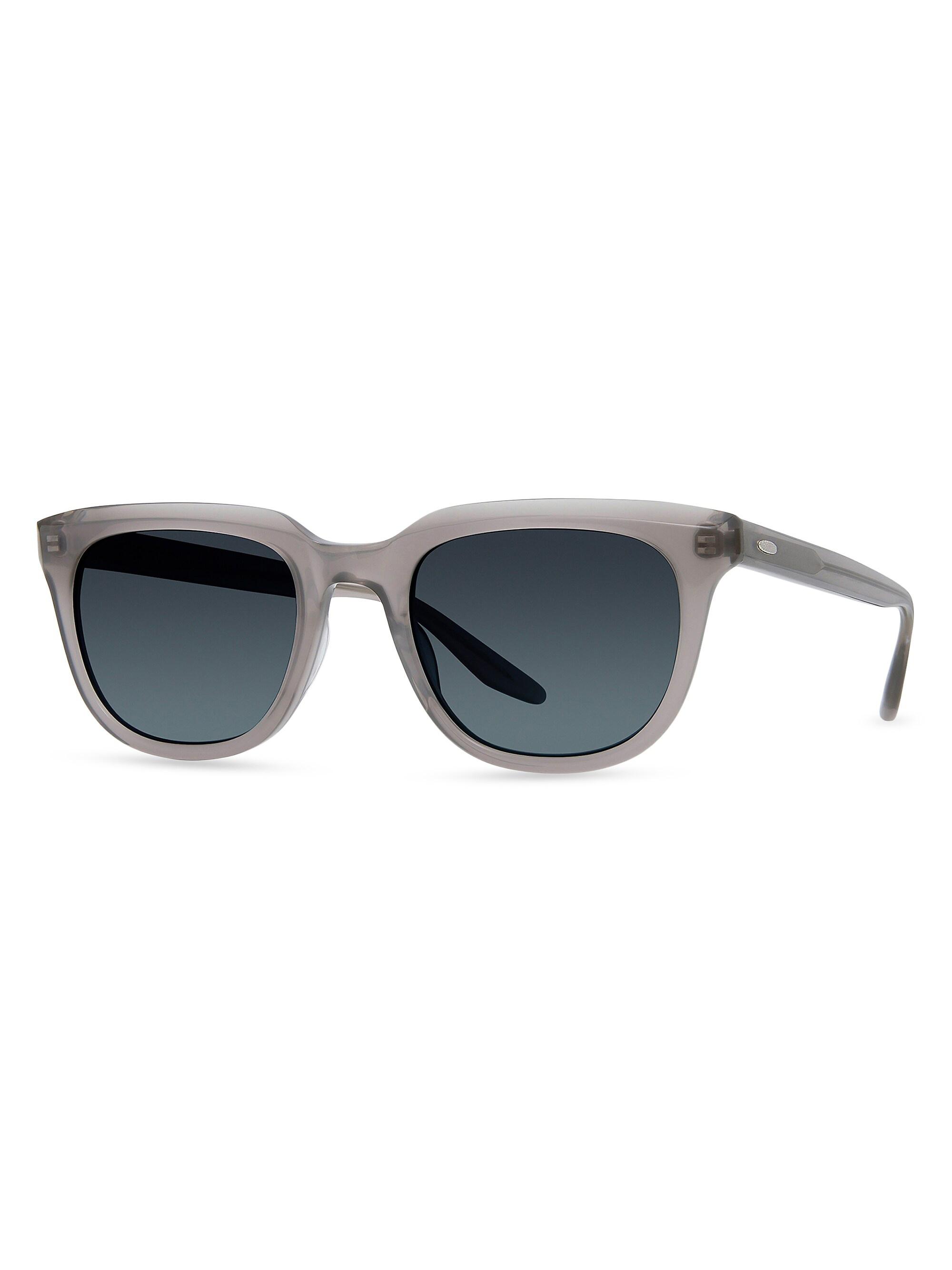 Barton Perreira Men's Bogle 55MM Rectangle Sunglasses - Noble Gray Rain