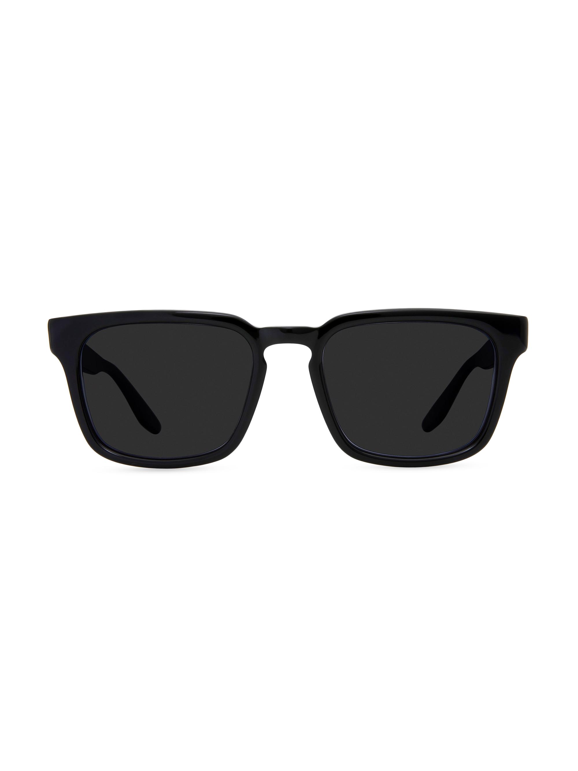 Barton Perreira Men's Hamilton 53MM Rectangle Sunglasses - Hamilton Black Nocturnal