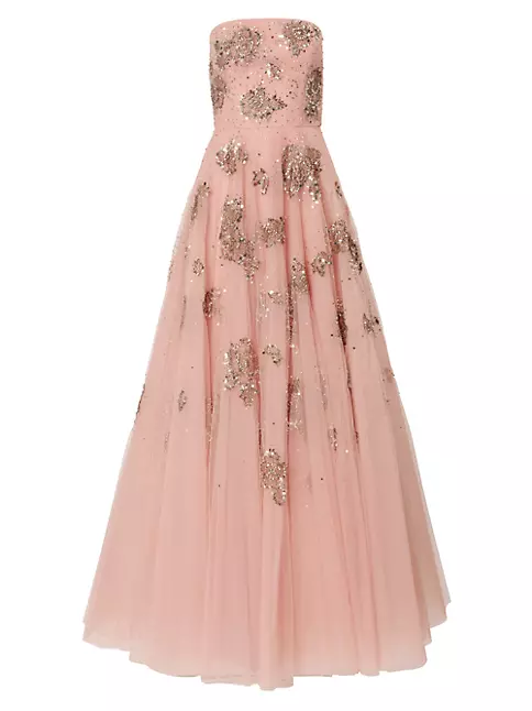 Sheridan Embellished Strapless Gown