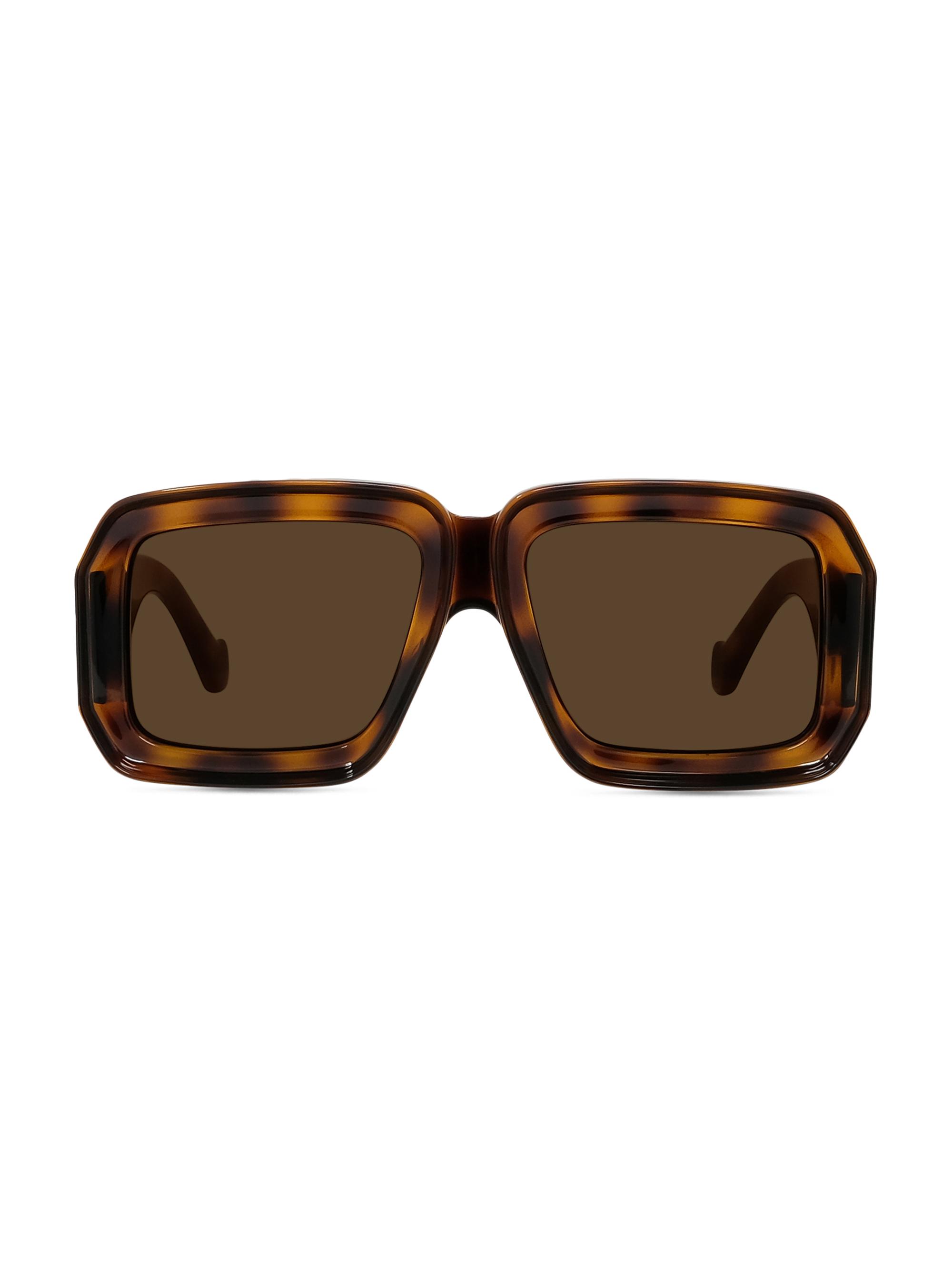 LOEWE Men's x Paula's Ibiza 56MM Oversized Square Sunglasses - Dark Havana Brown | Thumbnail 2
