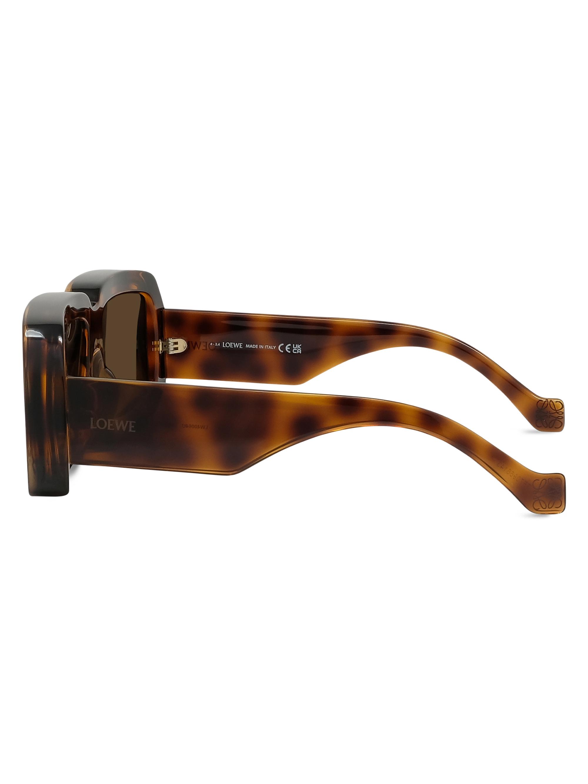LOEWE Men's x Paula's Ibiza 56MM Oversized Square Sunglasses - Dark Havana Brown | Thumbnail 3