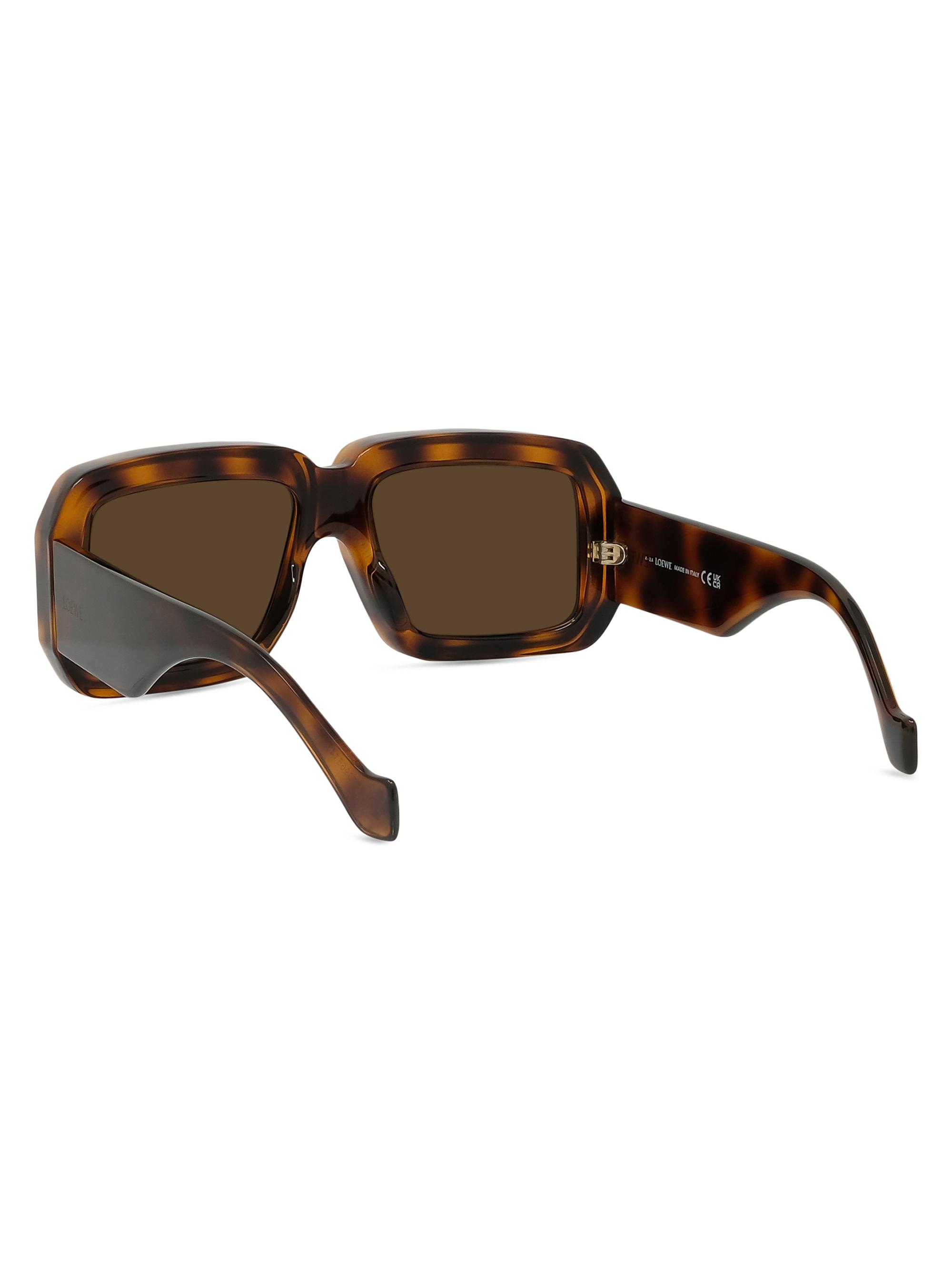 LOEWE Men's x Paula's Ibiza 56MM Oversized Square Sunglasses - Dark Havana Brown | Thumbnail 4