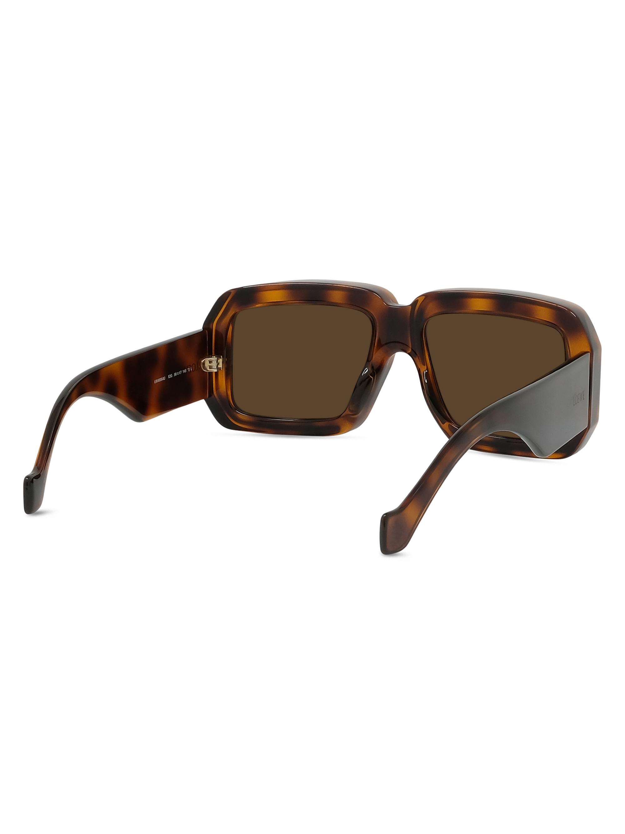 LOEWE Men's x Paula's Ibiza 56MM Oversized Square Sunglasses - Dark Havana Brown | Thumbnail 6