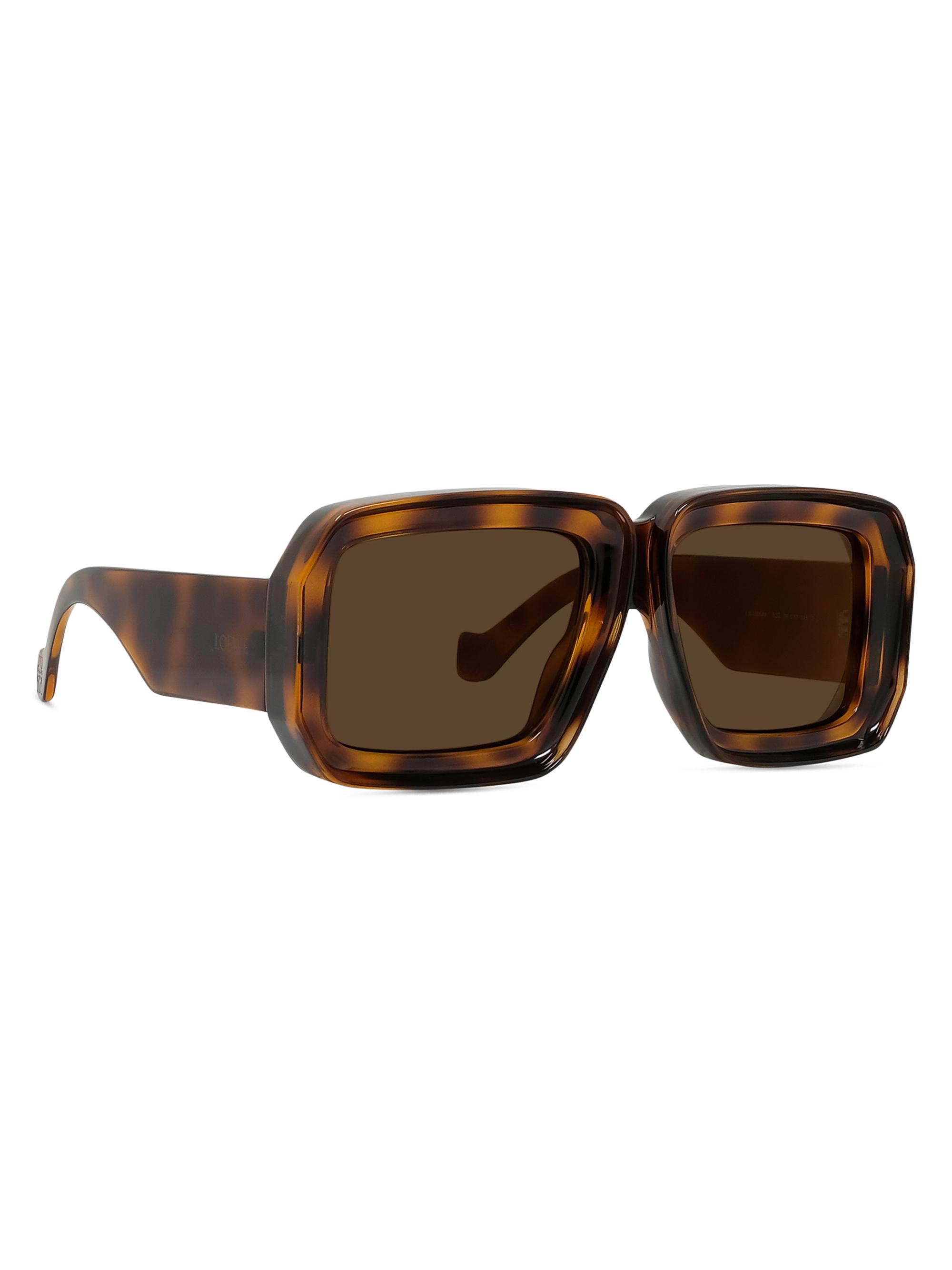 LOEWE Men's x Paula's Ibiza 56MM Oversized Square Sunglasses - Dark Havana Brown | Thumbnail 8