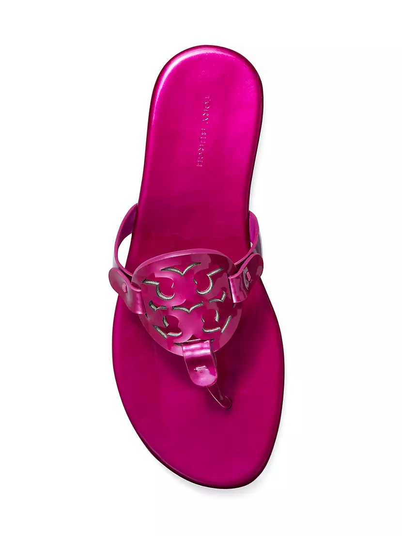 Tory Burch Women's Miller Soft Sandals - Pink - Size 6.5 - Hot Pink