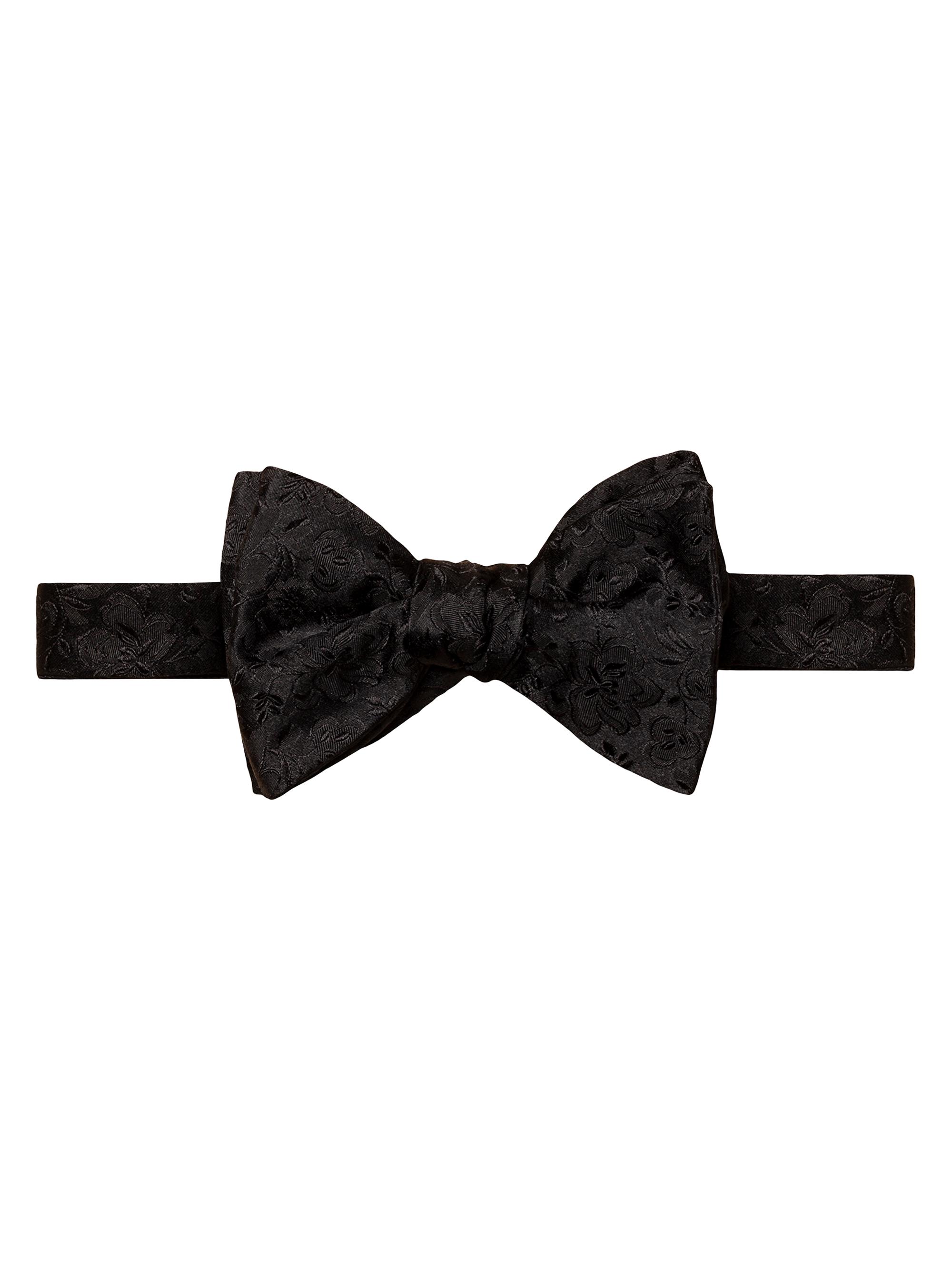 Eton Men's Floral Jacquard Bow Tie - Black