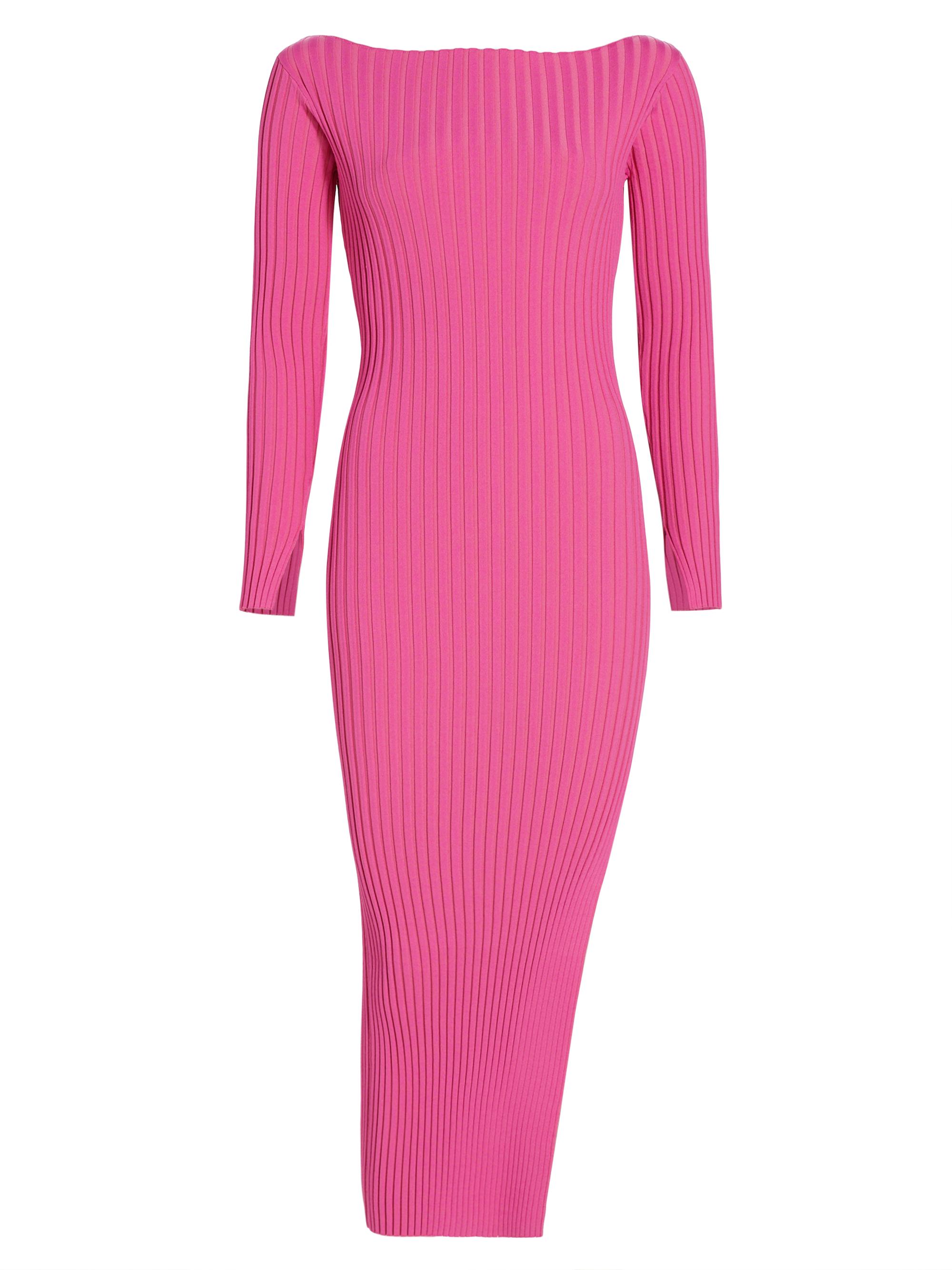 ASTR The Label Hilaria Rib-Knit Midi Dress | Saks Fifth Avenue