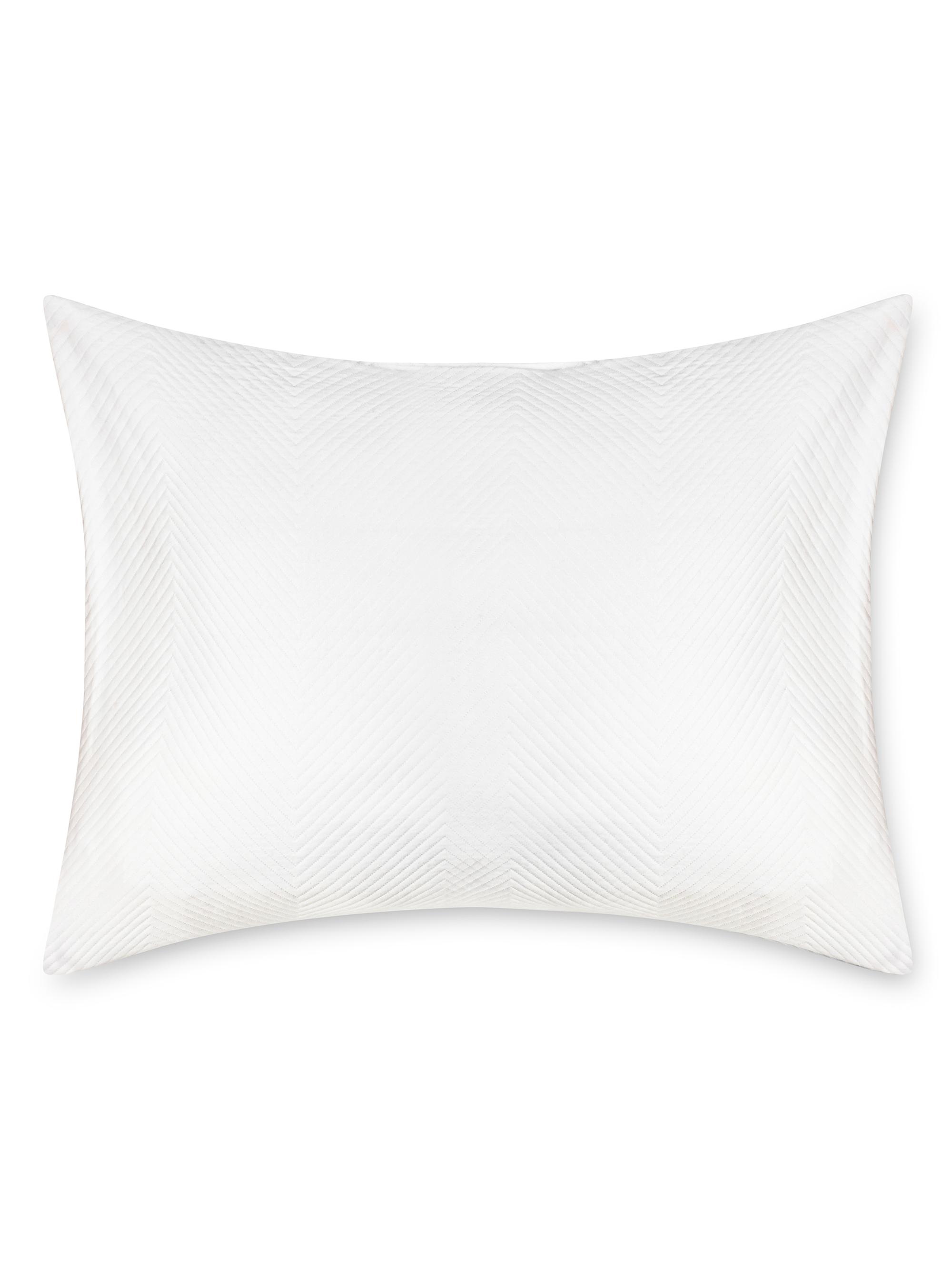 Lands Downunder Lattice Standard Pillowcase - White Full