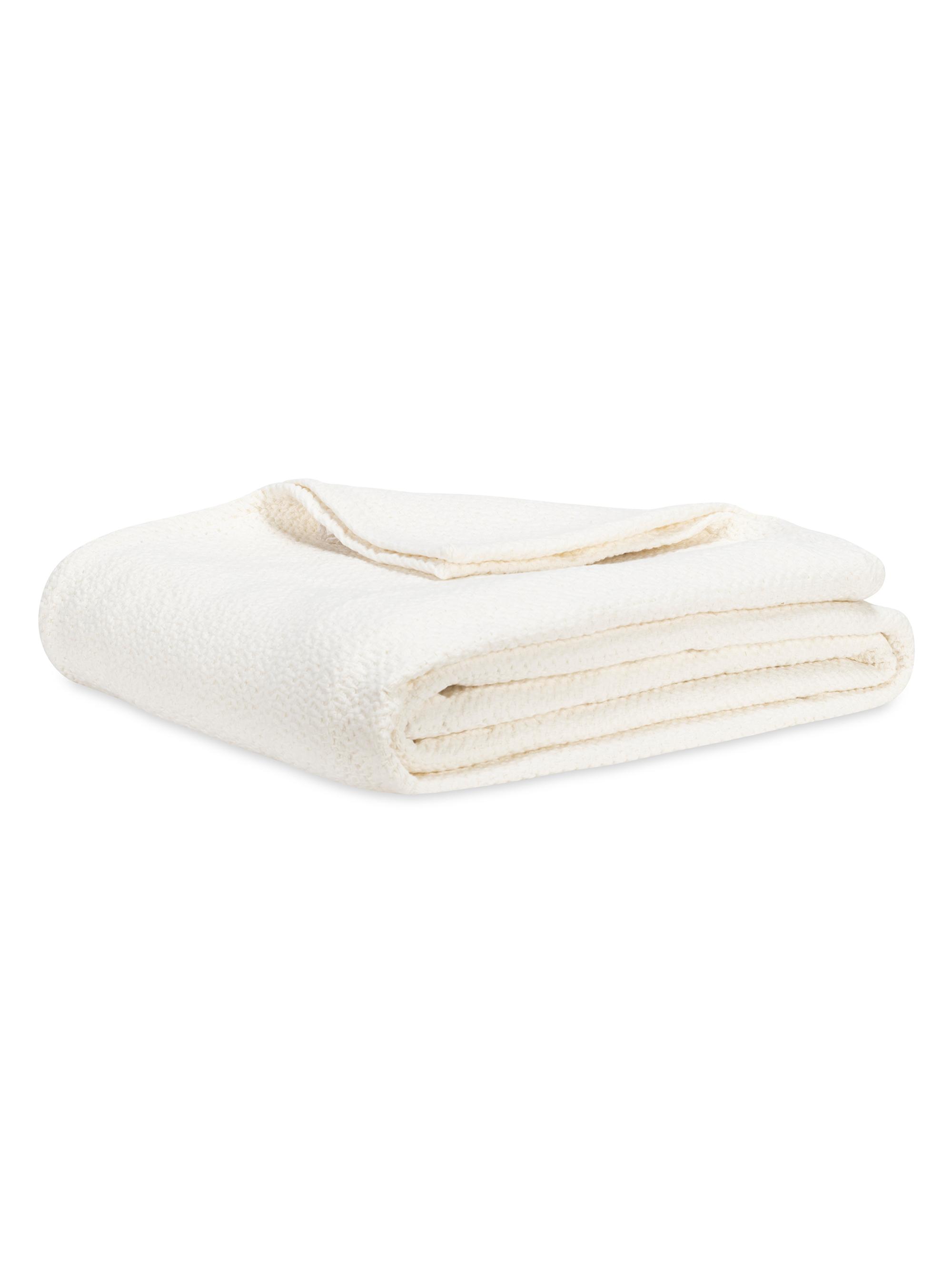 Lands Downunder Hunter Knit Blanket - Off White King