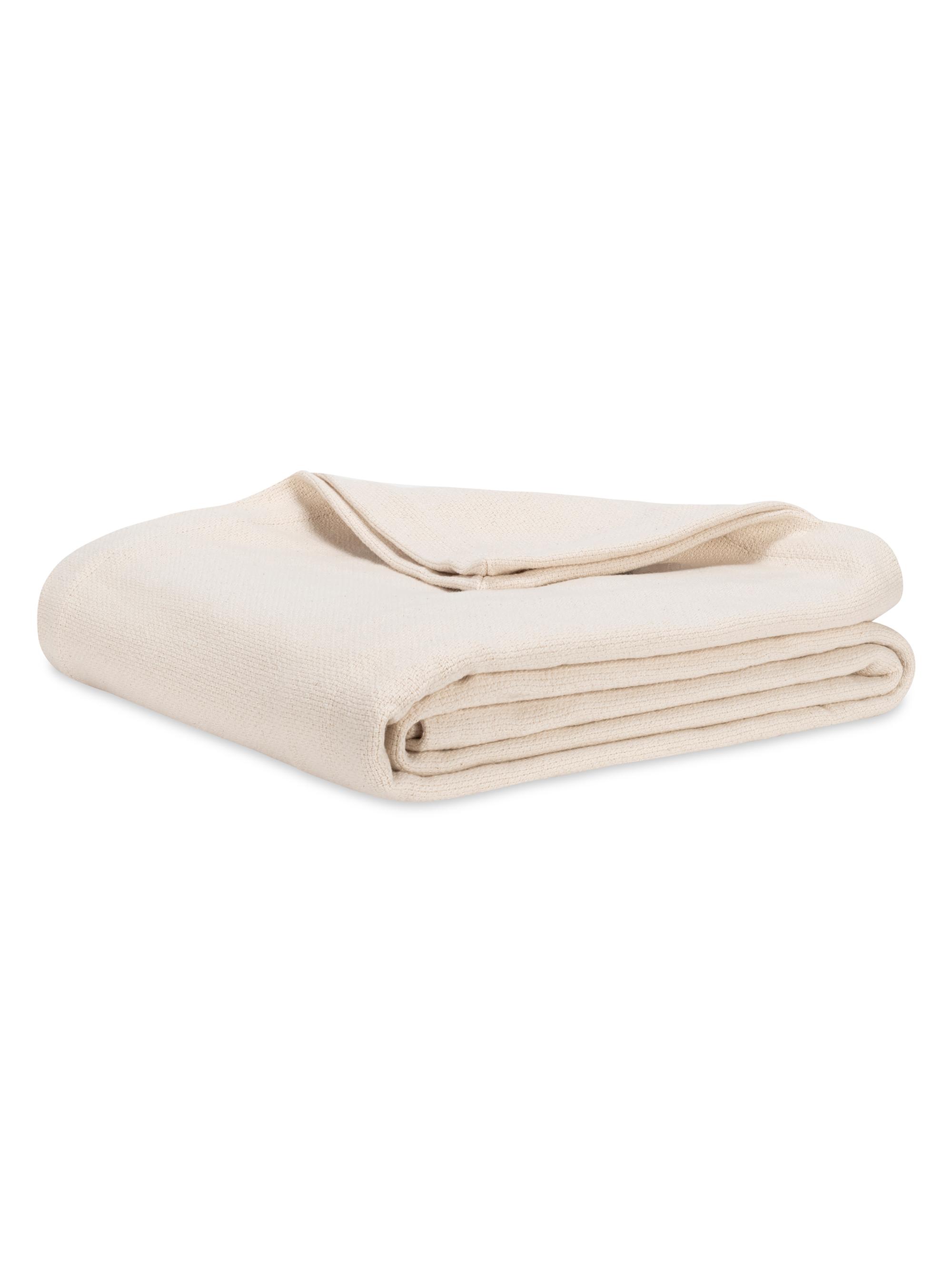 Lands Downunder Oxford Cotton Blanket - Cream Queen