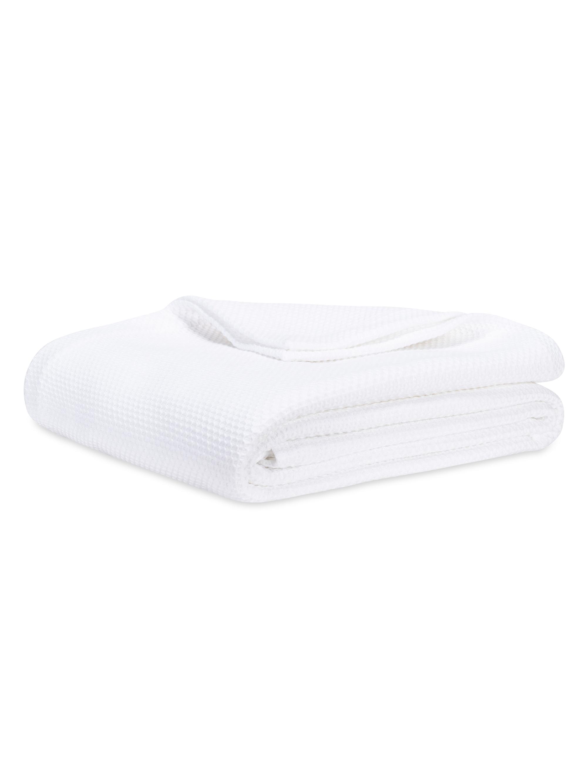 Lands Downunder Diamond Weave Blanket - White Queen