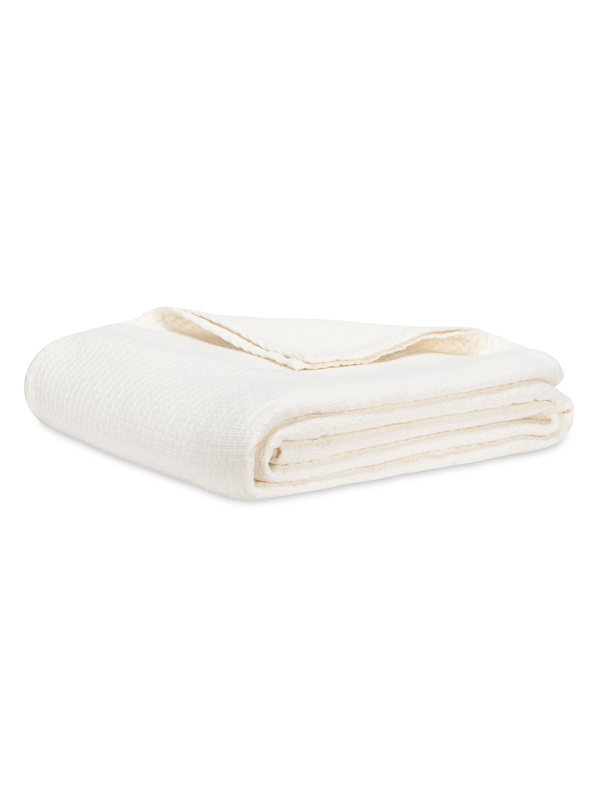 Lands Downunder Regatta Cotton Coverlet - Off White Queen