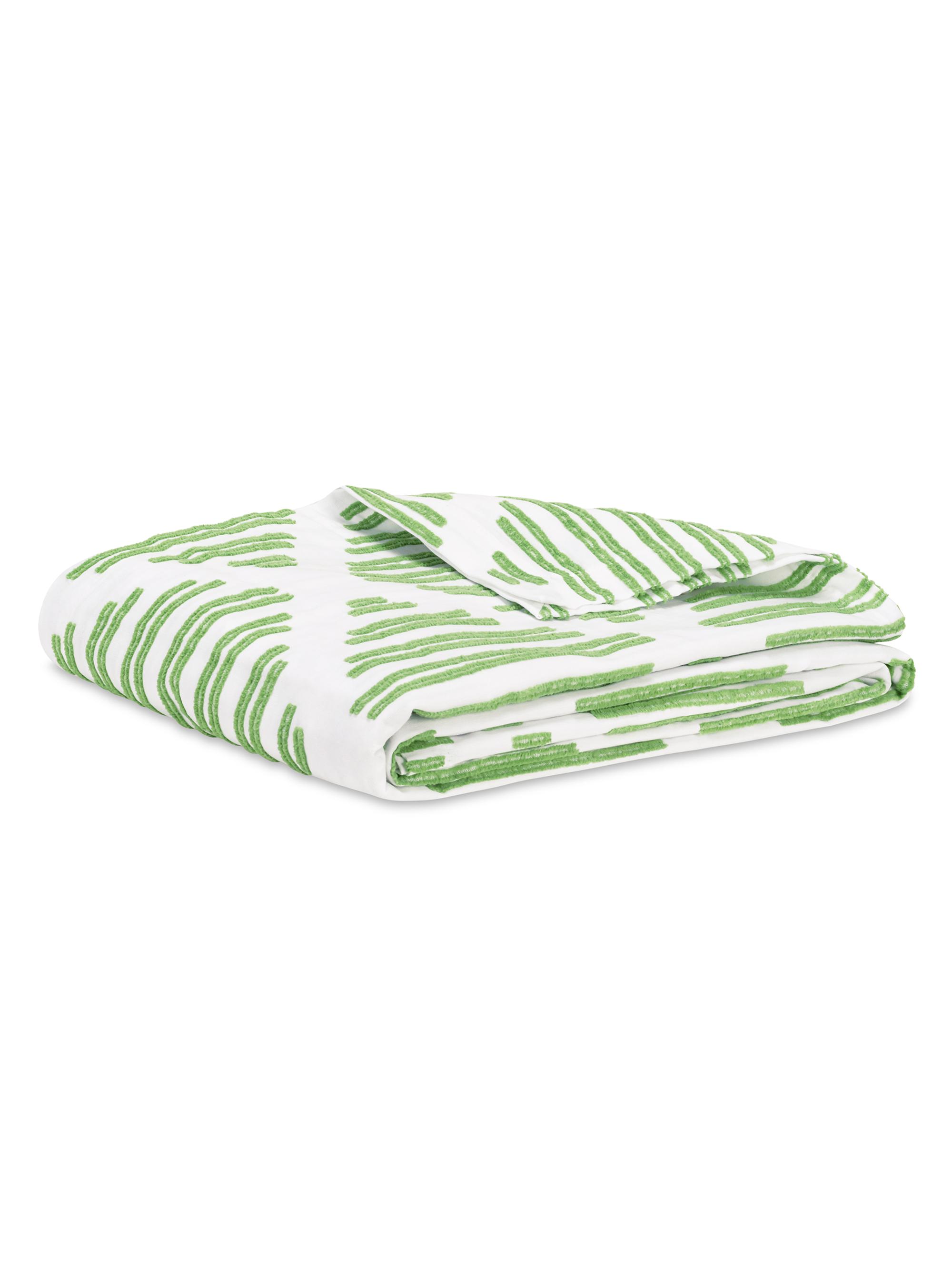 Lands Downunder Bluffs Cotton Coverlet - Grass King