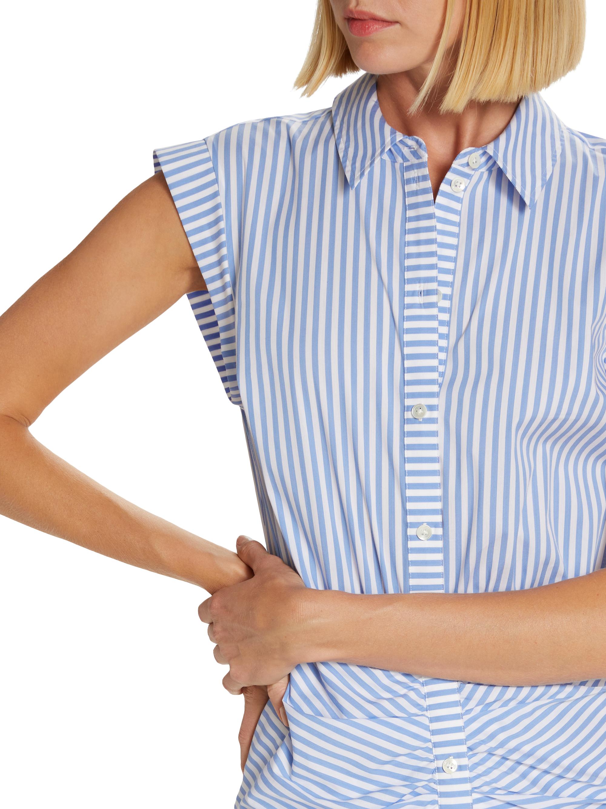 veronica beard bell bottom ruched shirt dress susie.wright on LTK