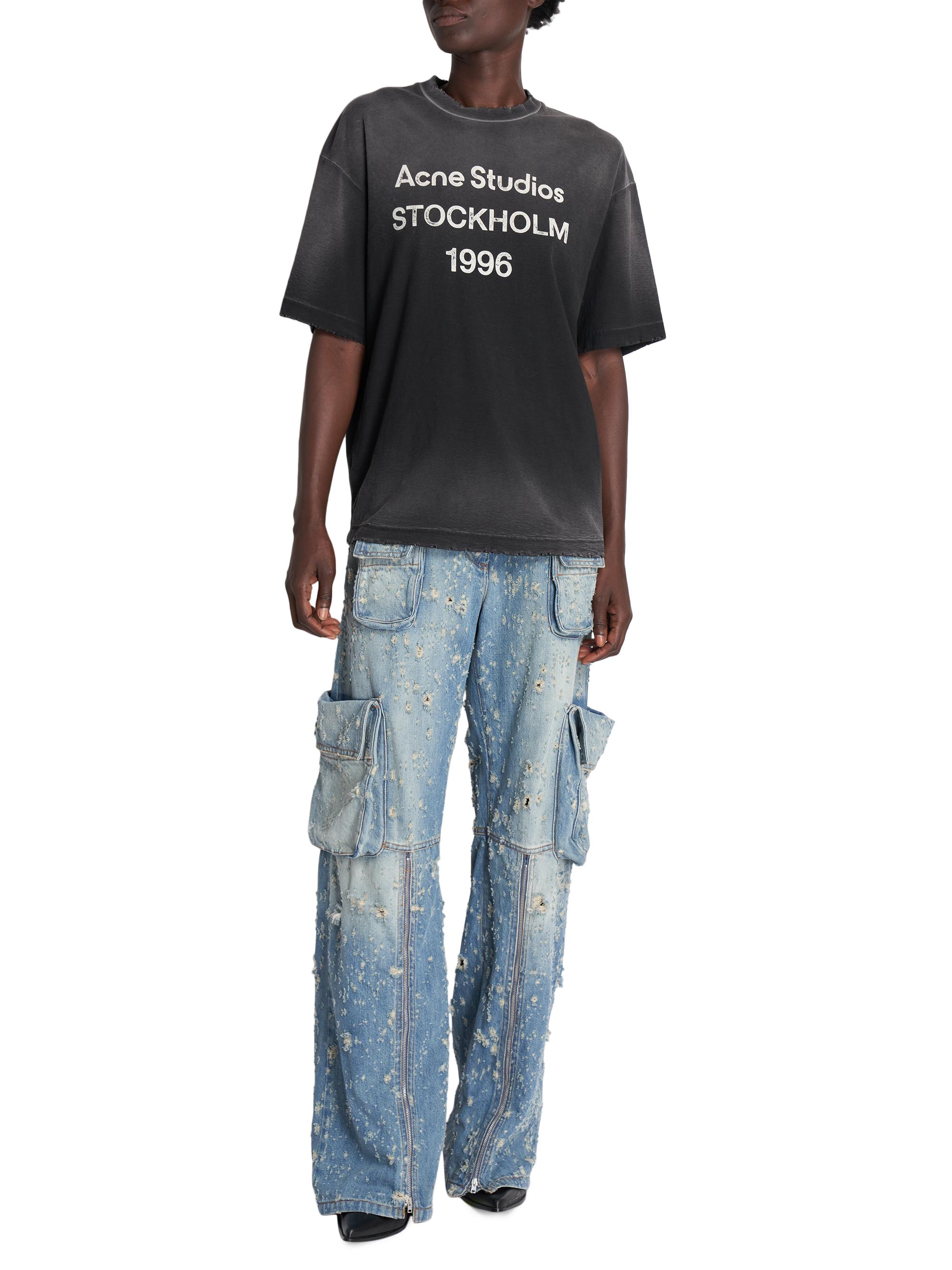 ACNE STUDIOS 1996 Tシャツ 0400018066189_FADEDBLACK?wid=