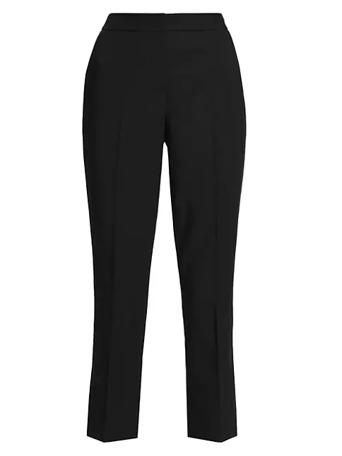 Shop Elie Tahari Angie Cropped Straight-Leg Trousers | Saks Fifth Avenue