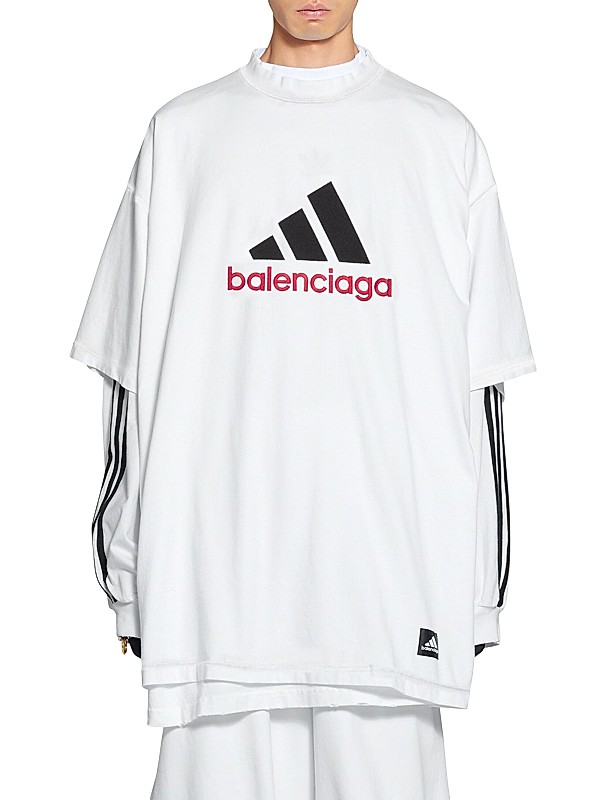 Shop Balenciaga Adidas Balenciaga T-shirt Oversized | Saks Shop Balenciaga Adidas Balenciaga T-shirt Oversized | Saks