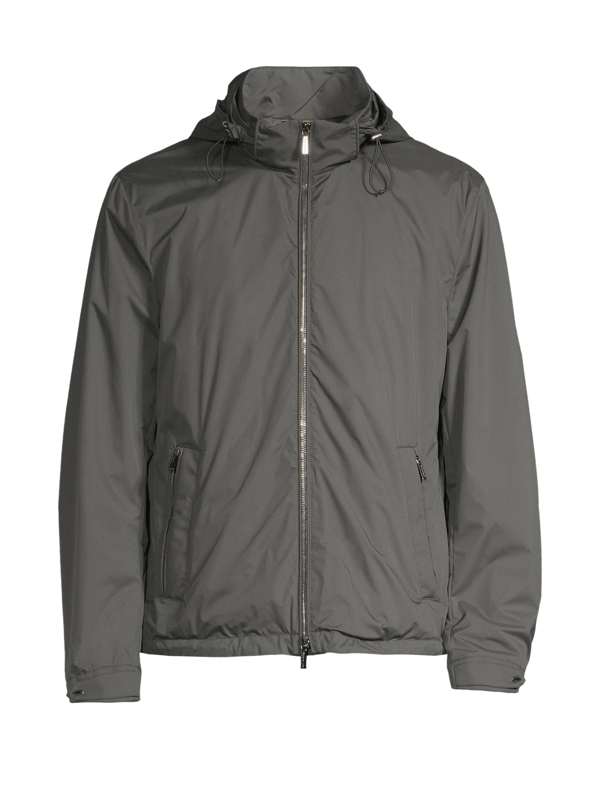 Moorer Men's Duccio Hooded Rain Jacket - Forest