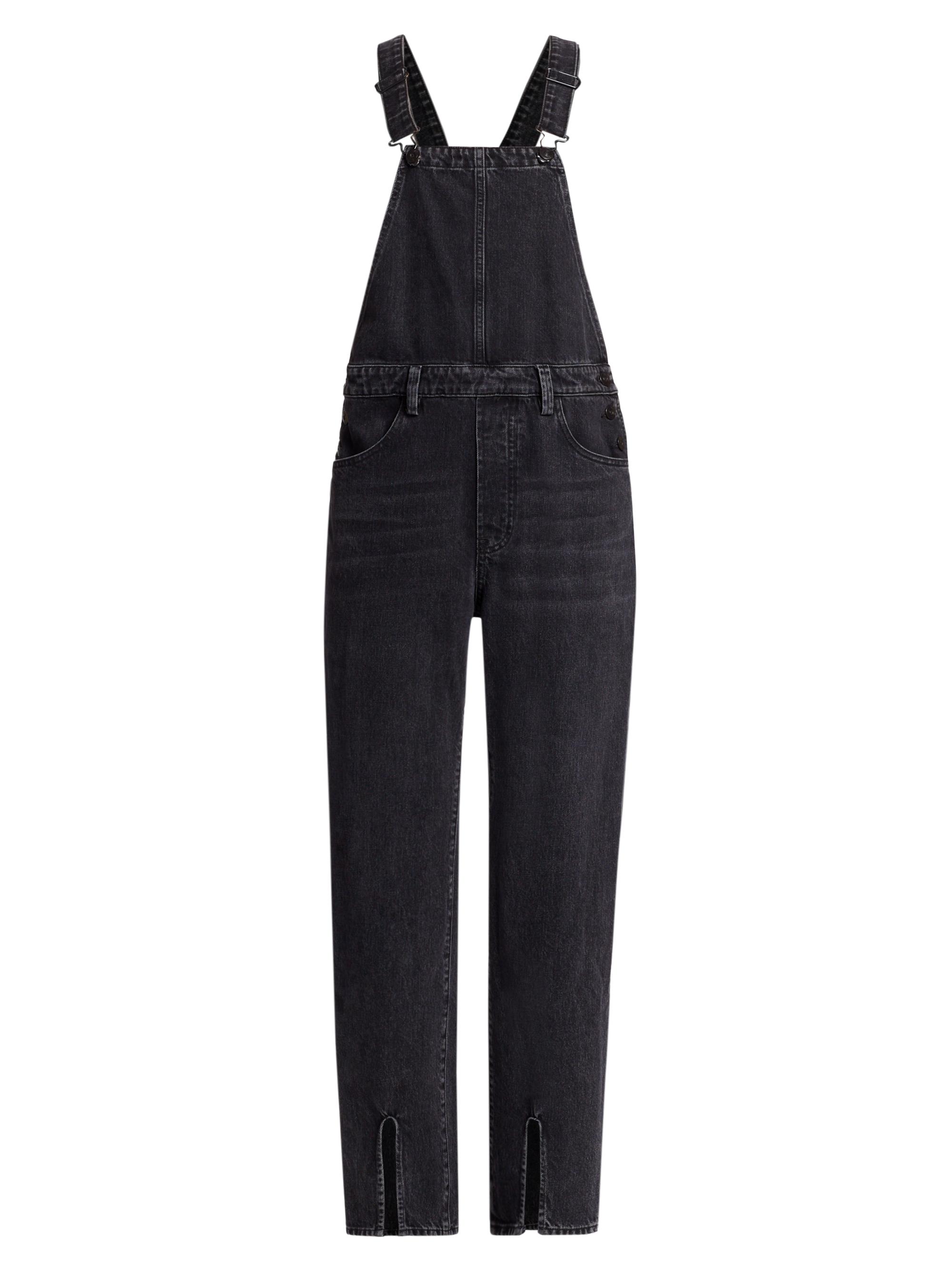 3x1 Women's Cindy Wide-Leg Denim Overalls - Rock