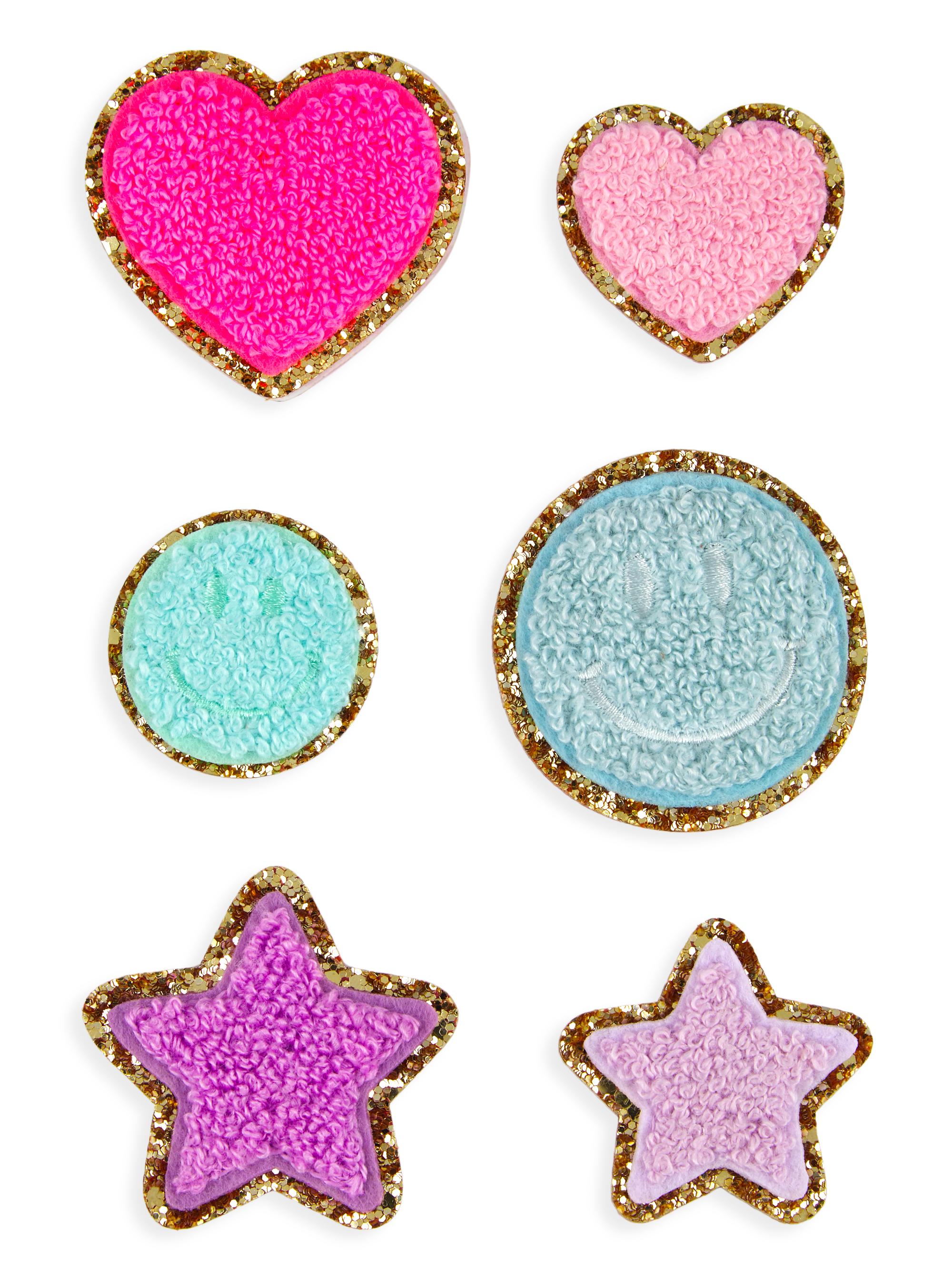 Stoney Clover Lane 6-Pack Icon Glitter Varsity Patch Set