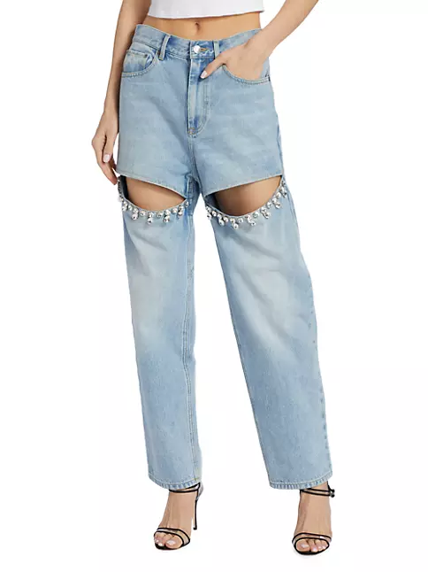 Monogram Denim Mom Jeans - Ready to Wear