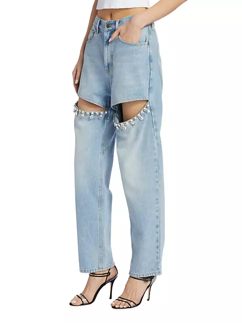 Monogram Denim Mom Jeans - Ready to Wear
