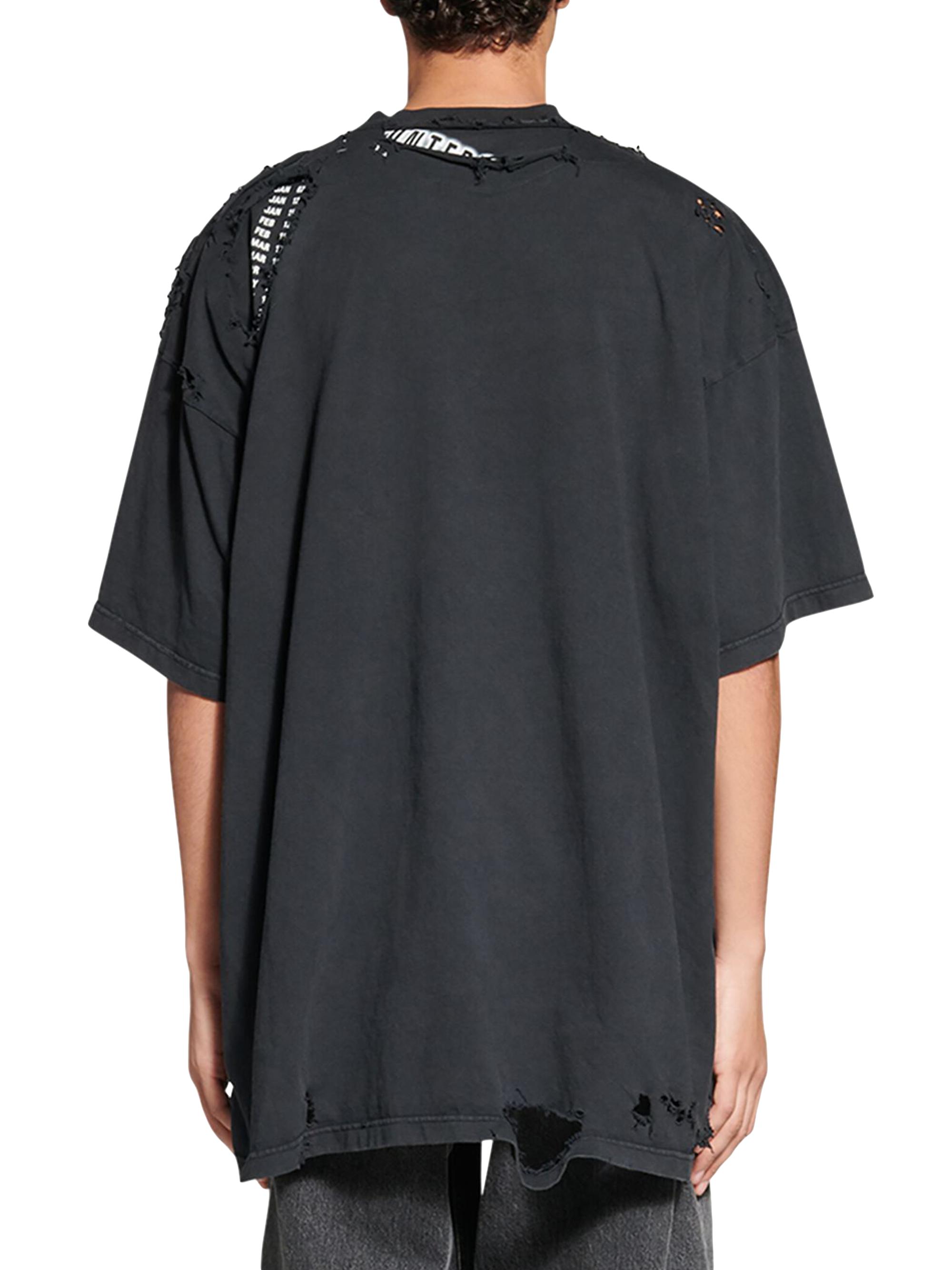 トップス BALENCIAGA OVERSIZED REPAIRED T-SHIRT 1 Balenciaga 3B Sports Icon Repaired T-shirt Oversized | Saks