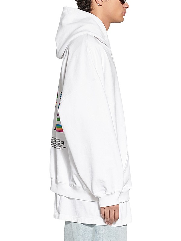 Shop Balenciaga Pride 22 Hoodie Boxy Fit Hoodie | Saks Fifth Shop Balenciaga Pride 22 Hoodie Boxy Fit Hoodie | Saks Fifth