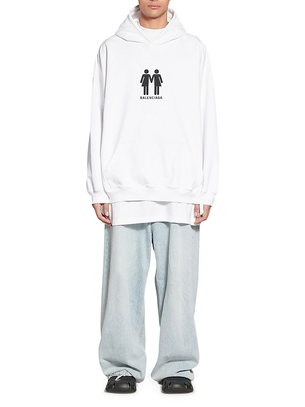 Shop Balenciaga Pride 22 Hoodie Boxy Fit Hoodie | Saks Fifth Shop Balenciaga Pride 22 Hoodie Boxy Fit Hoodie | Saks Fifth