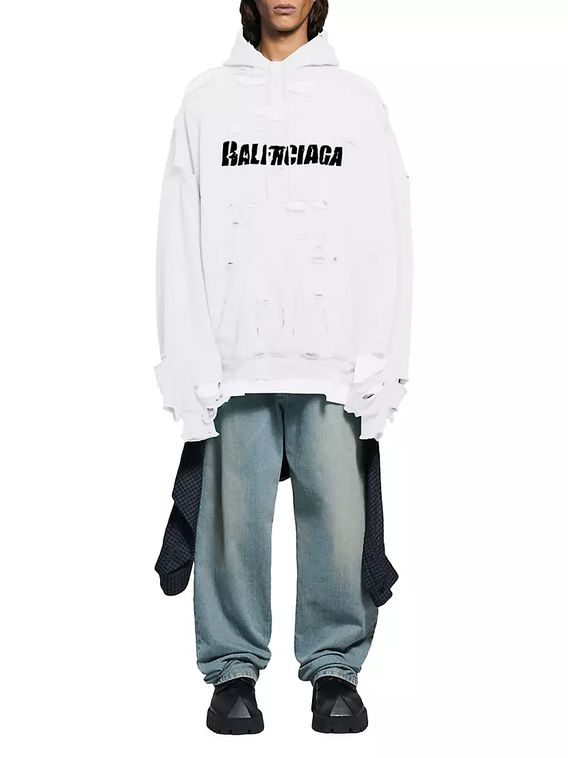 Shop Balenciaga Destroyed Hoodies | Saks Fifth Avenue Shop Balenciaga Destroyed Hoodies | Saks Fifth Avenue