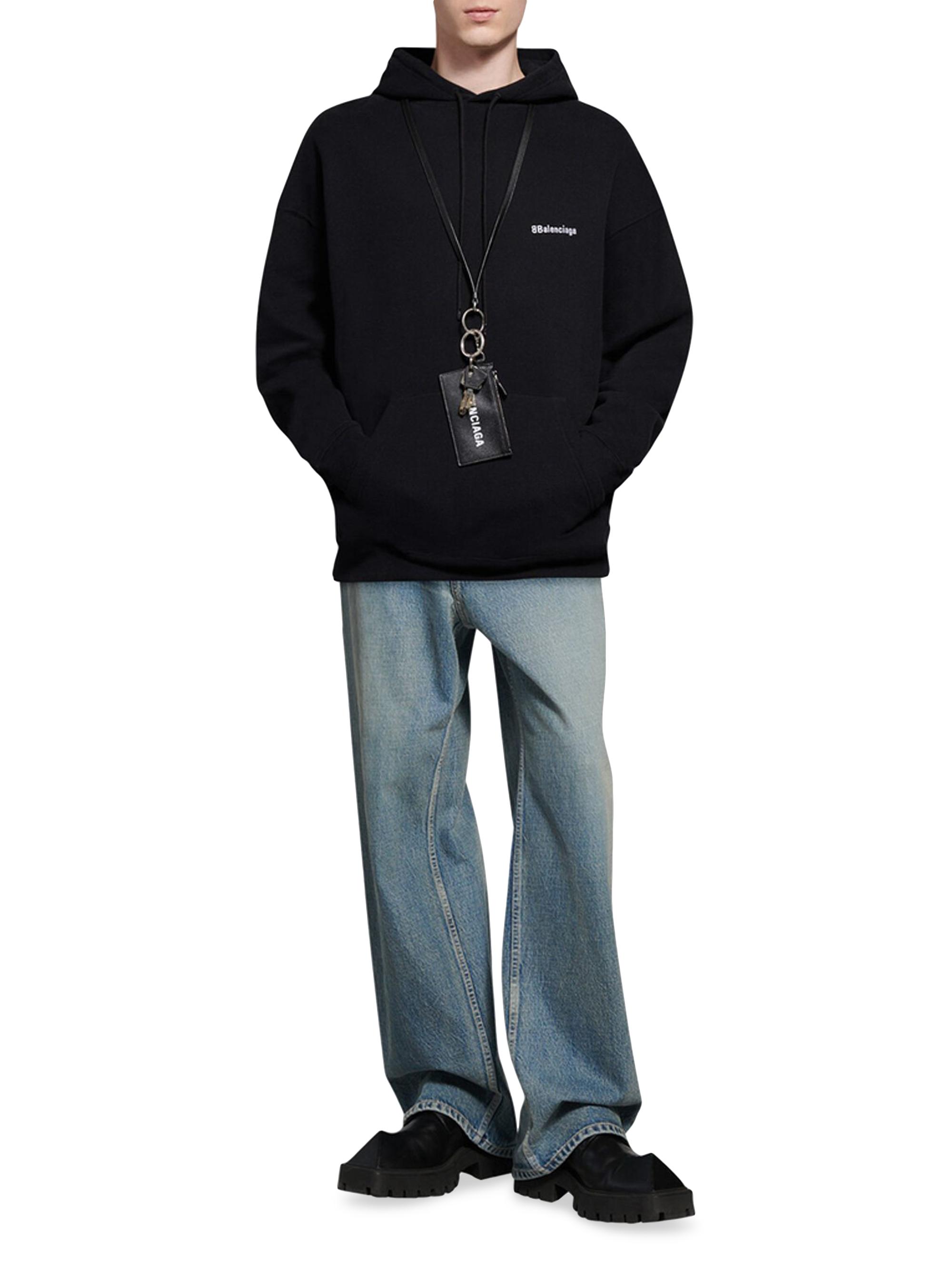 Balenciaga BB Corp Hoodie Medium Fit | Saks Fifth Avenue