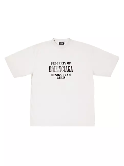 Shop Balenciaga Property T-shirt Large Fit | Saks Fifth Avenue
