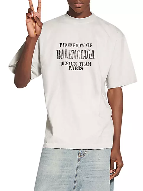 Shop Balenciaga Property T-shirt Large Fit | Saks Fifth Avenue