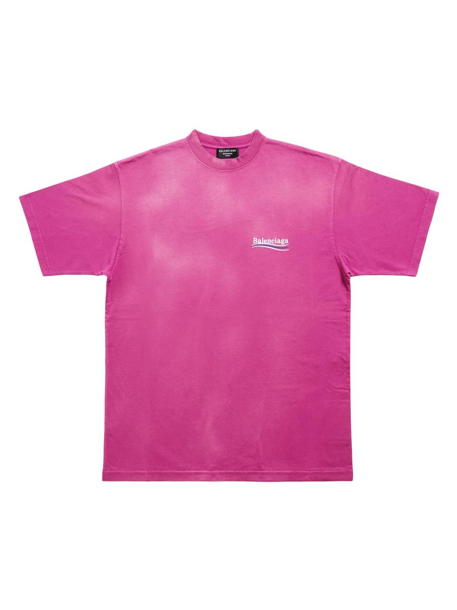 【BALENCIAGA】パープル Political Campaign Tシャツ Buy Balenciaga Political Campaign T-Shirt 'Purple' - 641655T