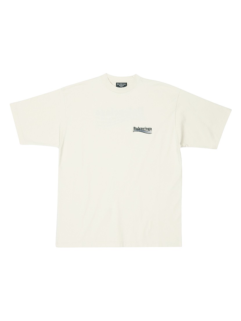 Shop Balenciaga Political Campaign T-Shirt Large Fit | Saks Shop Balenciaga Political Campaign T-Shirt Large Fit | Saks