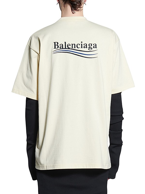 Shop Balenciaga Political Campaign T-Shirt Large Fit | Saks Shop Balenciaga Political Campaign T-Shirt Large Fit | Saks