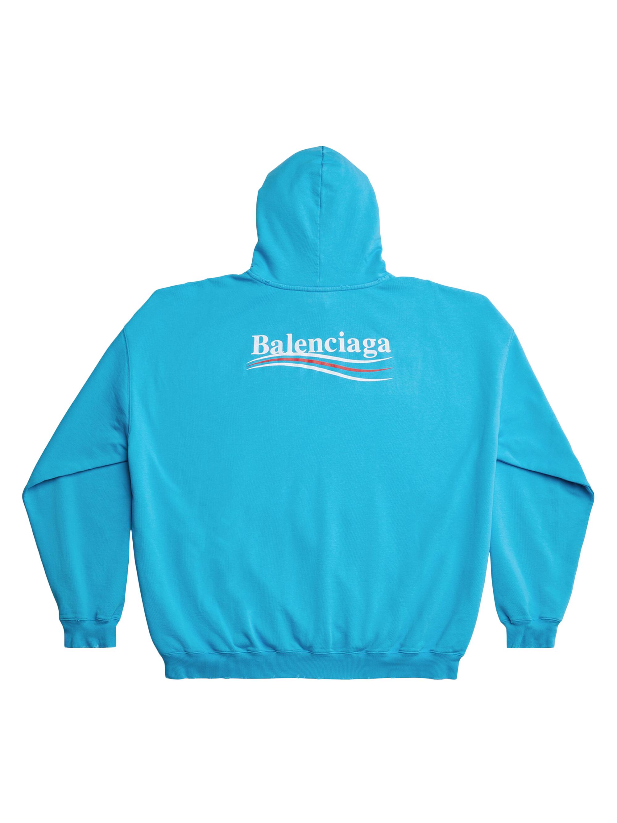 BALENCIAGA political campaignパーカー サイズ/xs Political Campaign hooded sweatshirt in black - Balenciaga | Mytheresa