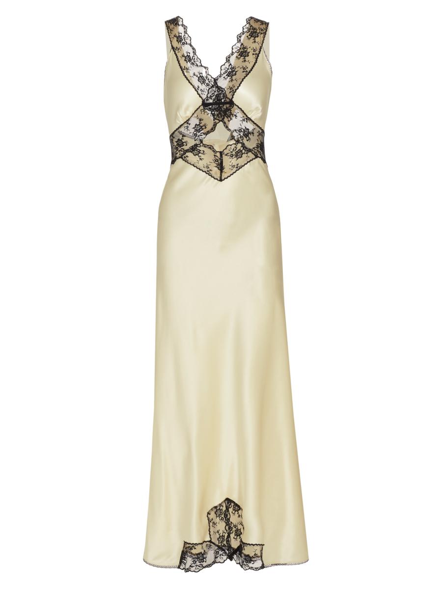 aries cut out dress Sir The Label Aries Cut-Out Maxi Dress in Navy – The Dressing Room Hire main image 1