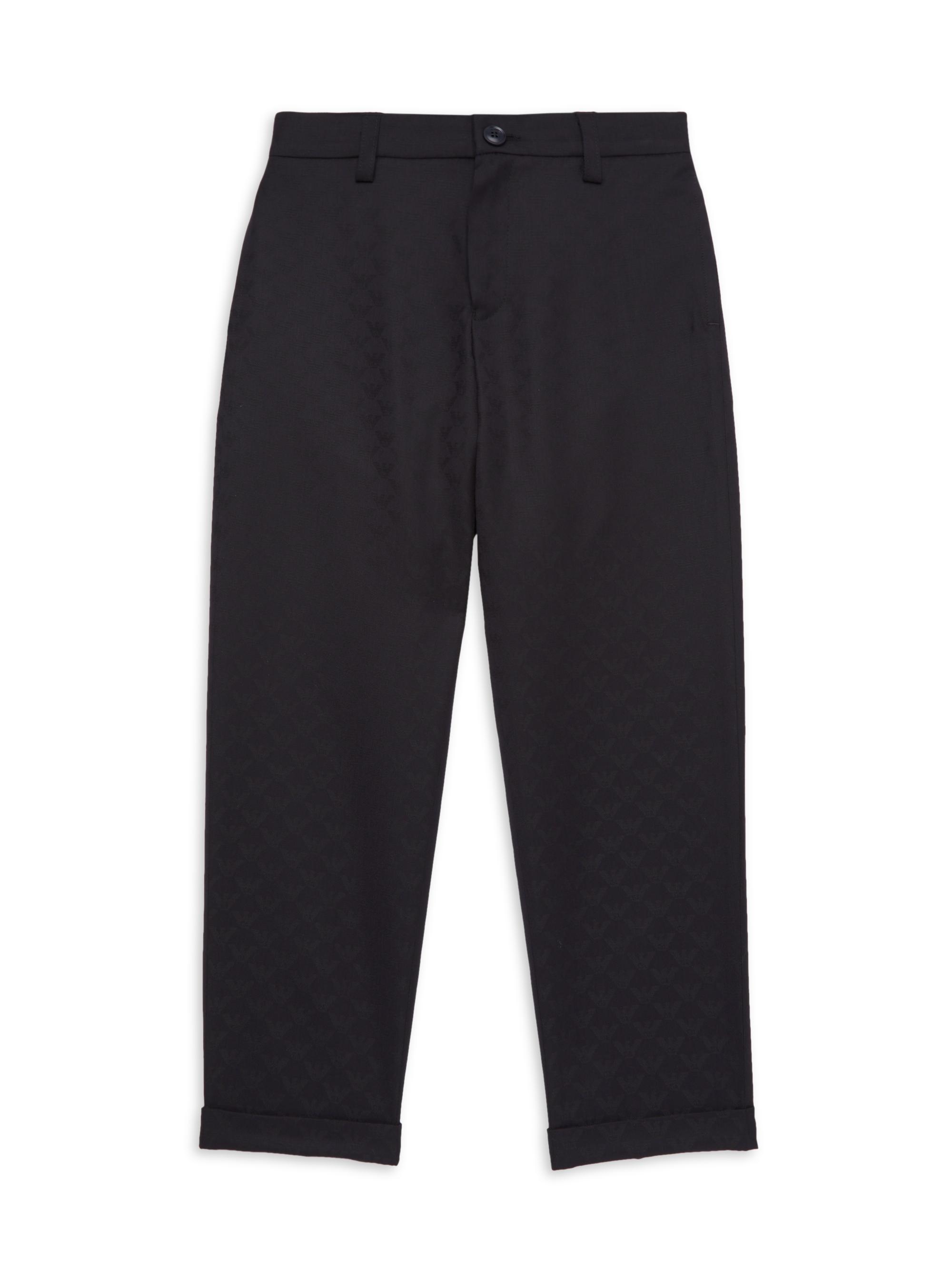 Emporio Armani Boy's Tonal Logo Pants - Navy