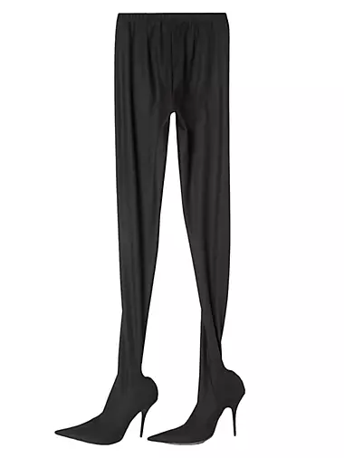 Black Leggings with logo Balenciaga - IetpShops Germany - Dress boasts a  chic tie-dye look on a lightweight fabrication