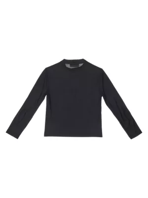 Shop Balenciaga Balenciaga Tab Fitted Long Sleeve T-shirt | Saks Fifth  Avenue