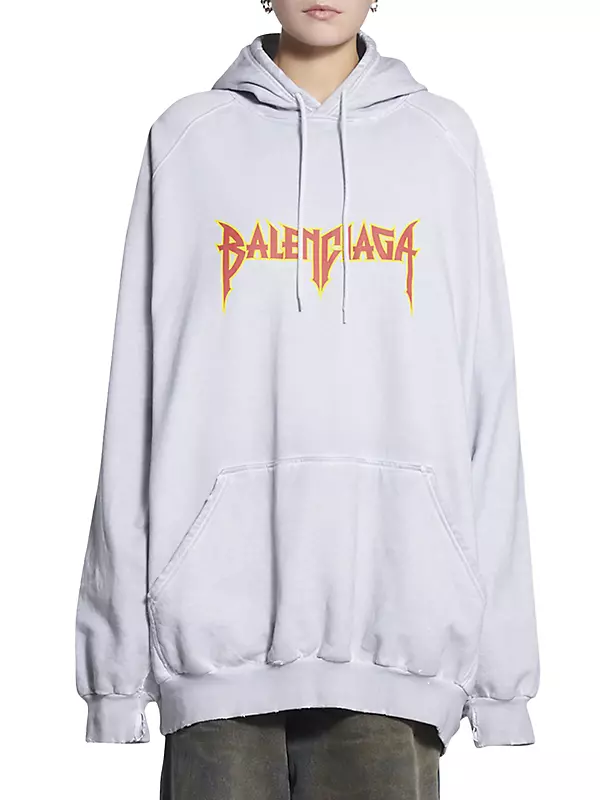 Shop Balenciaga Metal Hoodie Oversized Avenue Saks | Fifth