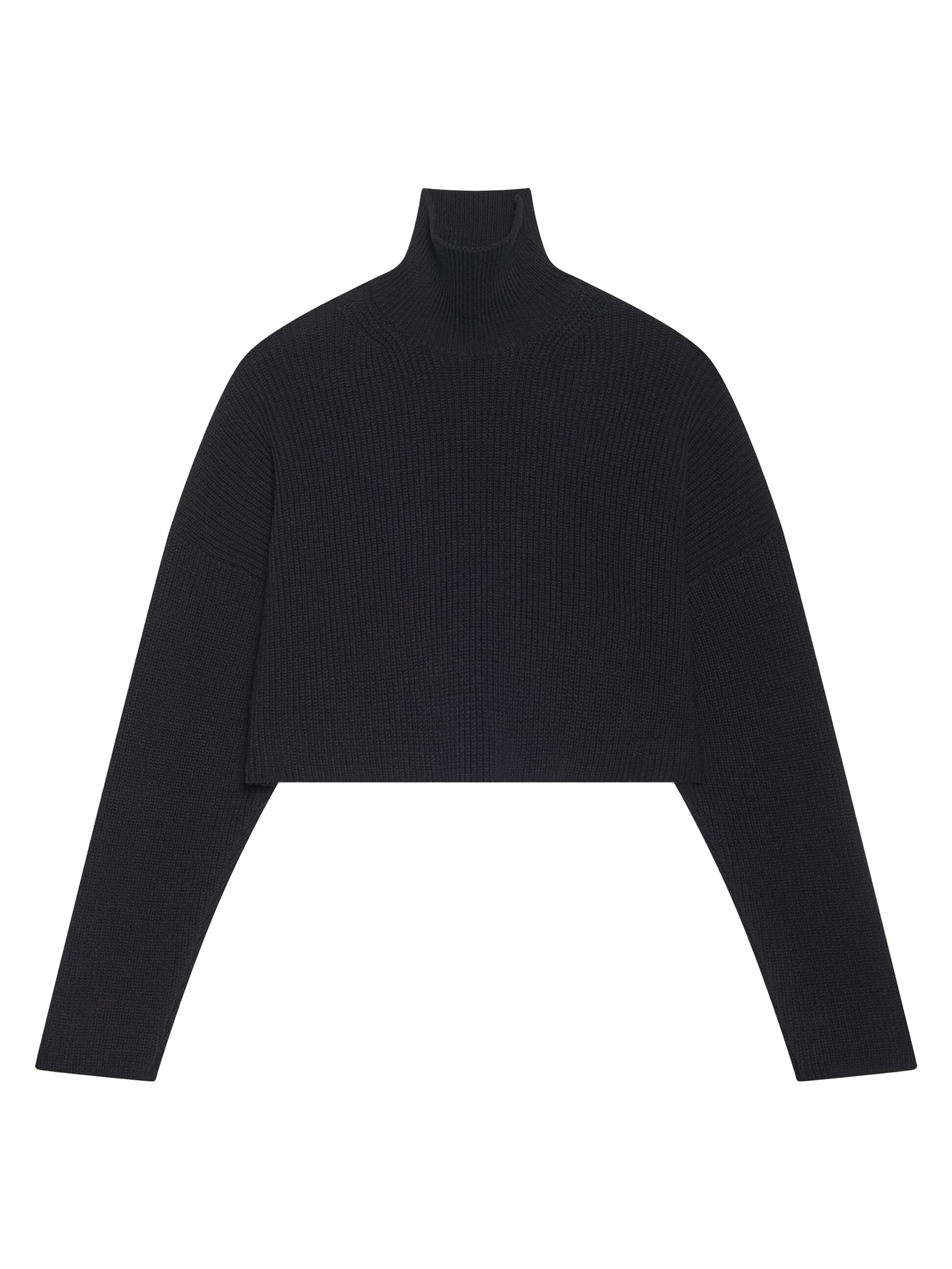 Balenciaga Women's Cropped Sweater - Black
