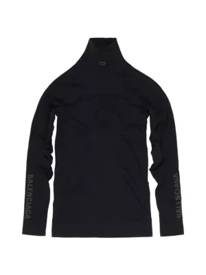 Balenciaga Black Outside Loop Long Sleeve T-Shirt