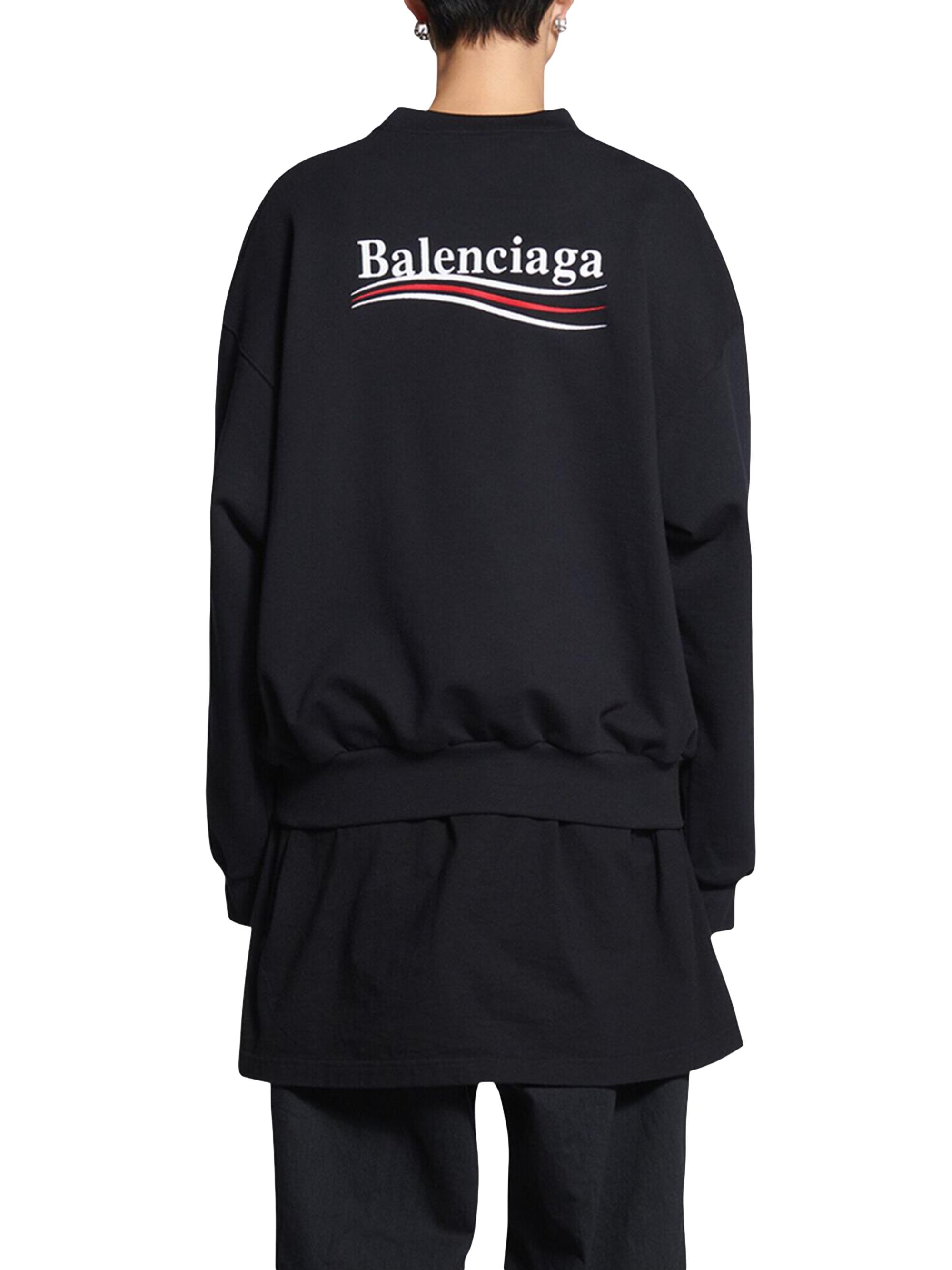 パンツ Balenciaga POLITICAL CAMPAIGN SWEAT Balenciaga Political Campaign Sweatshirt Regular Fit | Saks Fifth