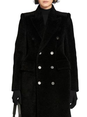 AMOMENTO Black Hourglass Coat