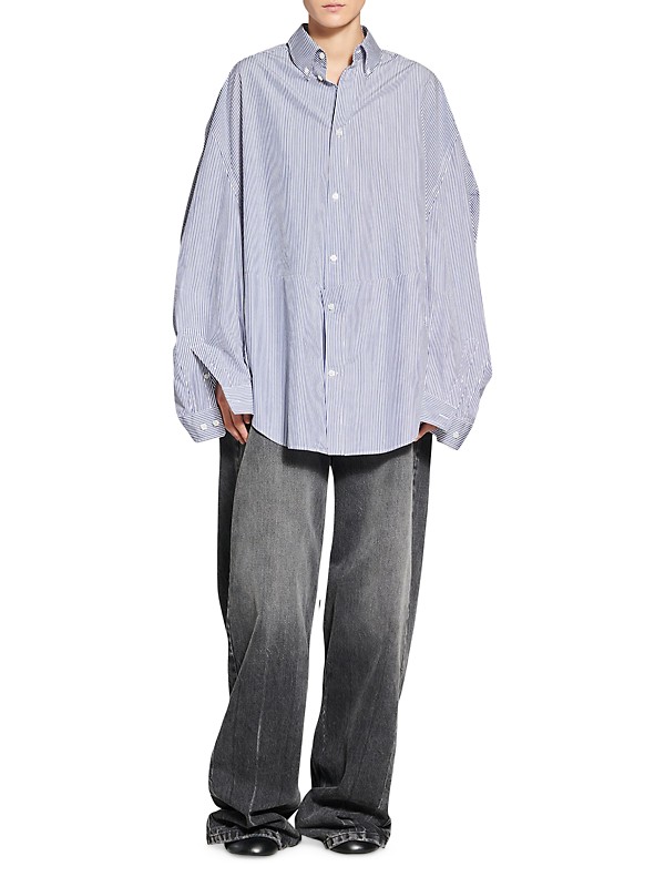 Shop Balenciaga Twisted Sleeve Shirt | Saks Fifth Avenue Shop Balenciaga Twisted Sleeve Shirt | Saks Fifth Avenue