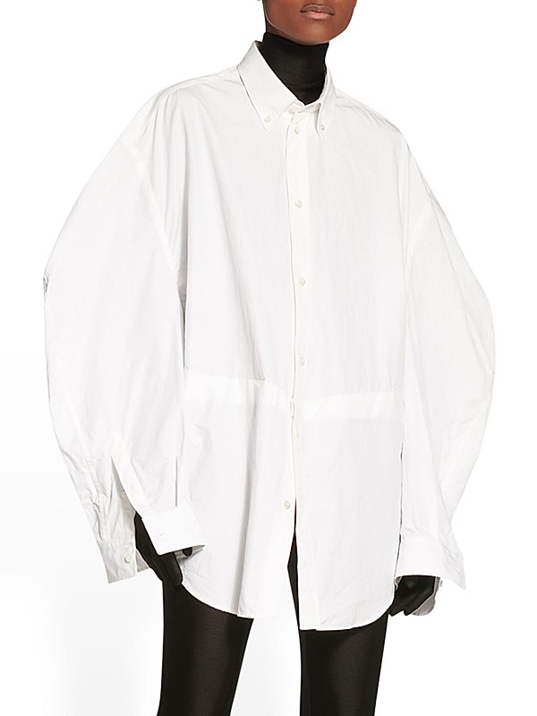 Shop Balenciaga Twisted Sleeve Shirt | Saks Fifth Avenue Shop Balenciaga Twisted Sleeve Shirt | Saks Fifth Avenue