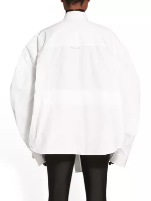 Balenciaga Twisted long-sleeve shirt - White